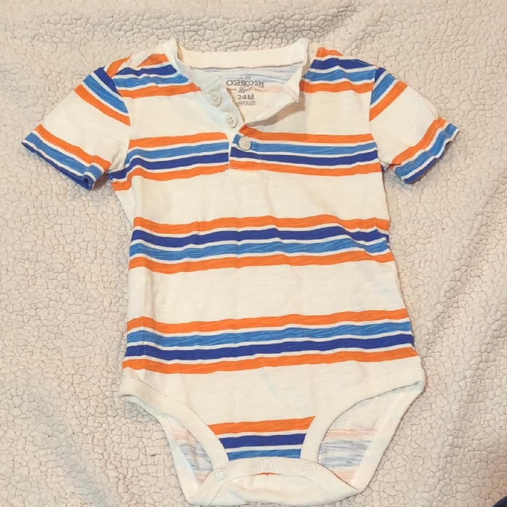 OshKosh B'gosh Retro Blue and Orange Bodysuit